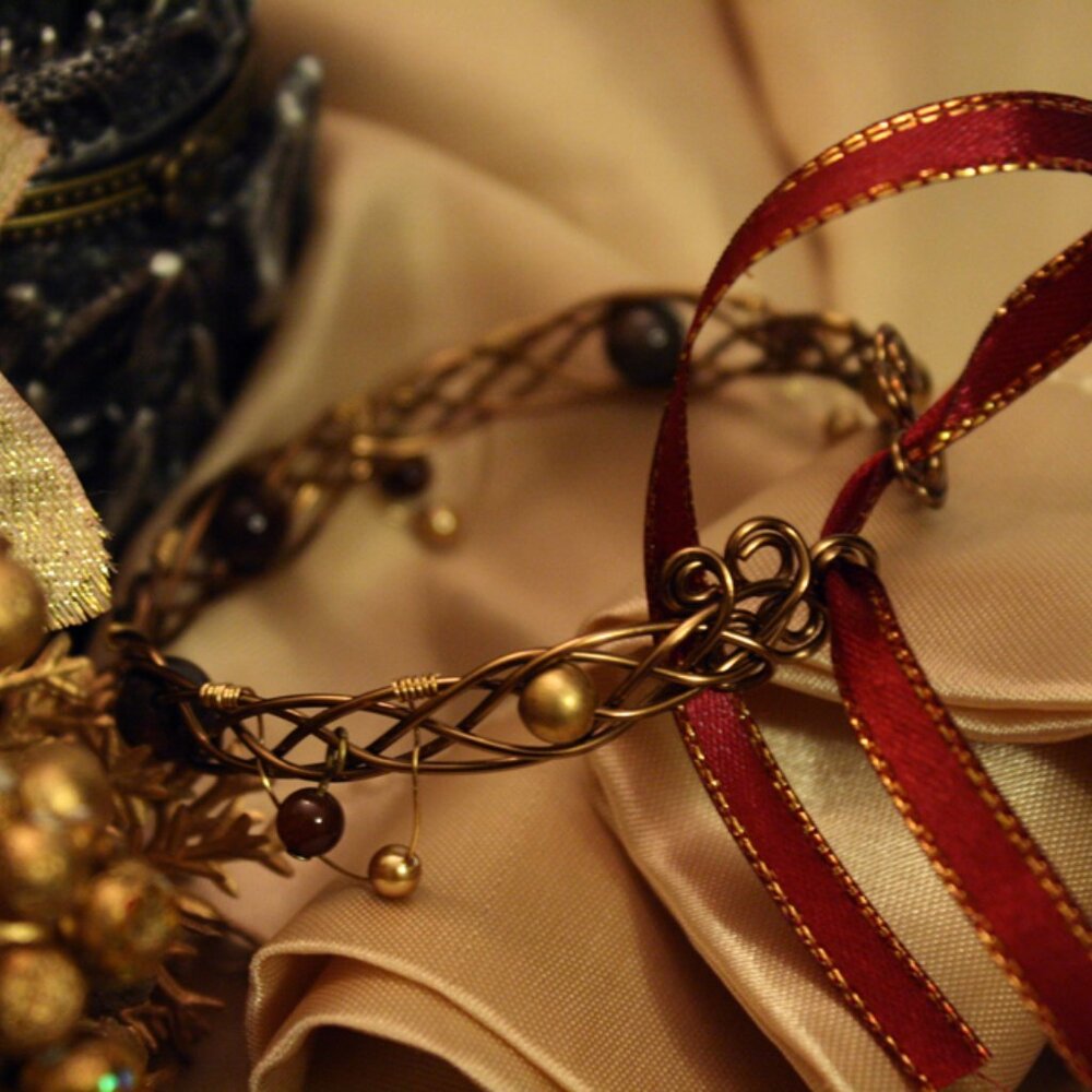 Brass Wire Cuff Bracelet